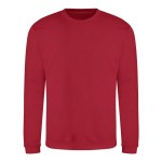 Unisex-Sweatshirt ohne Kapuze JustHoods - Feuerrot XXL