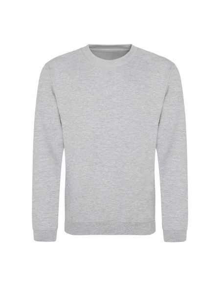Unisex-Hoodie ohne Kapuze JustHoods - Heather Grey 4XL
