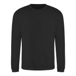 Unisex Kapuzenpullover ohne Kapuze JustHoods - Tiefschwarz XXL