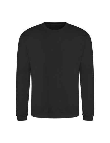 Unisex Kapuzenpullover ohne Kapuze JustHoods - Tiefschwarz XXL