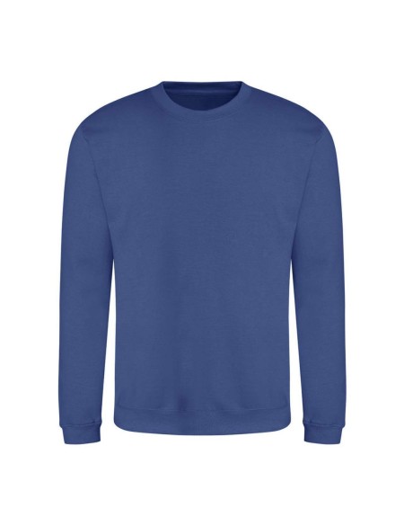 Unisex mikina bez kapuce JustHoods - Royal blue S