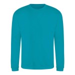 Unisex-Sweatshirt ohne Kapuze JustHoods - Lagunenblau XL