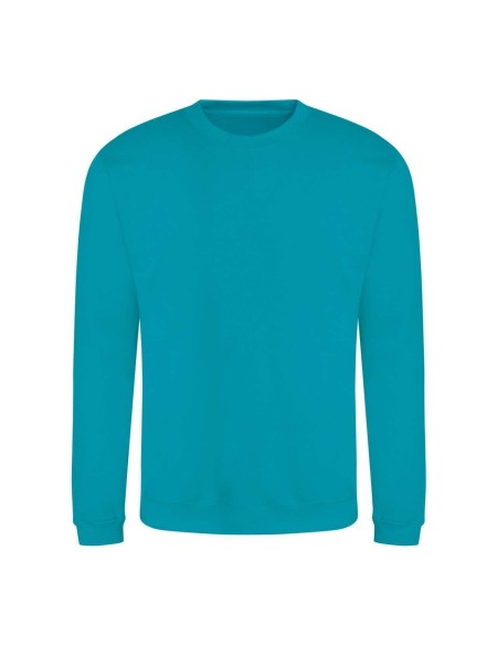 Unisex-Sweatshirt ohne Kapuze JustHoods - Lagunenblau XL