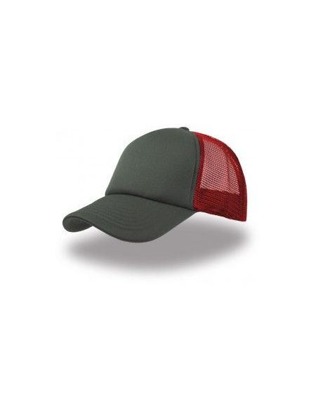 Cap Rapper - Grau/Rot