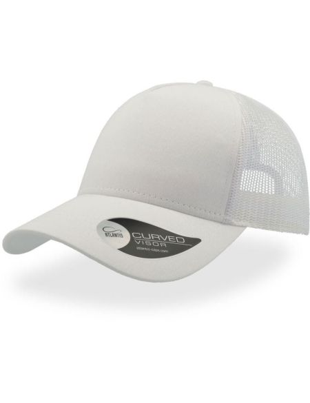 Cap Rapper Baumwolle - Weiß/Weiß