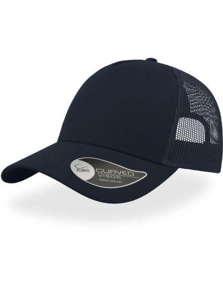 Cap Rapper Baumwolle - Marineblau/Marineblau