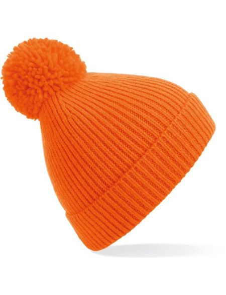 Mütze mit Pompon B382 – Orange