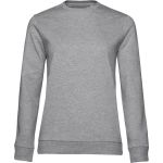 Damen-Sweatshirt ohne Kapuze #Set In - Grau meliert 3XL