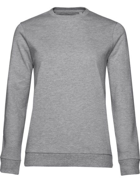 Damen-Sweatshirt ohne Kapuze #Set In - Heather Grey XL