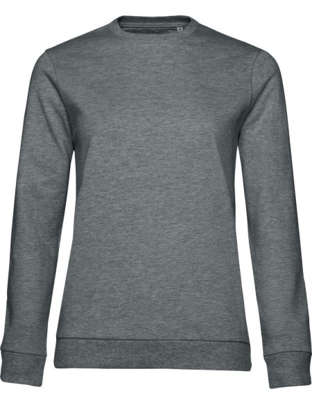 Damen-Sweatshirt ohne Kapuze #Set In - Heather Mid Grey XL