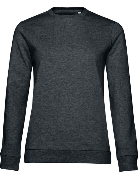Damen-Hoodie #Set In - Heather asphalt M