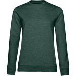 Damen-Sweatshirt ohne Kapuze #Set In - Heather dunkelgrün XL