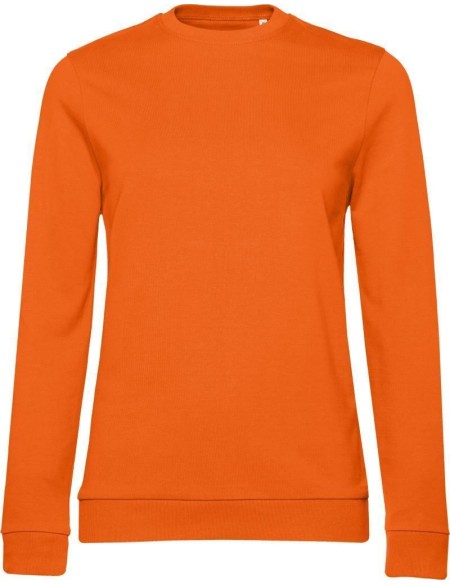 Damen-Sweatshirt ohne Kapuze #Set In - Reinorange M