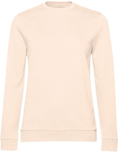 Damen-Sweatshirt ohne Kapuze #Set In - Blassrosa XS