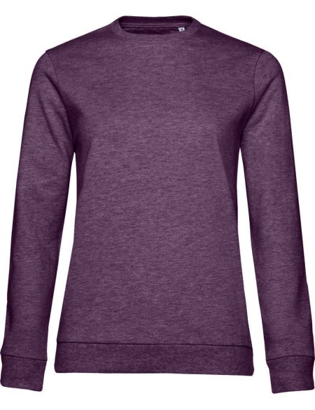 Damen-Sweatshirt ohne Kapuze #Set In - Heather Purple XXL
