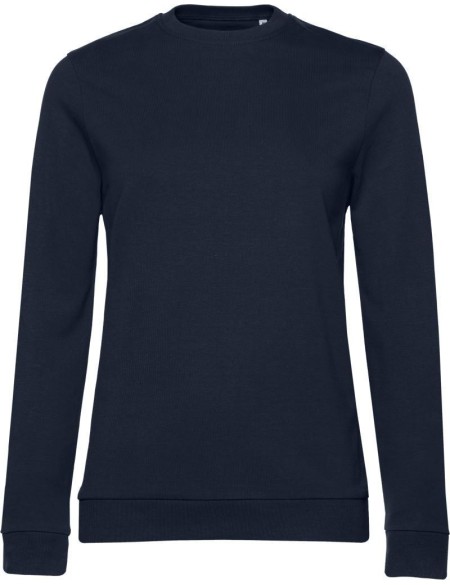 Damen-Sweatshirt ohne Kapuze #Set In - Marineblau M