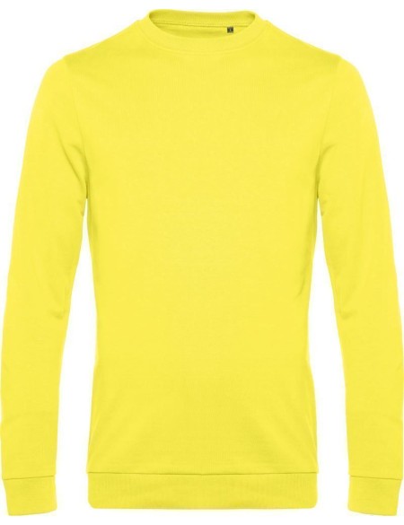 Herren-Sweatshirt ohne Kapuze #Set in - Solargelb 3XL