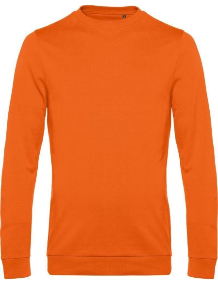 Herren-Sweatshirt ohne Kapuze #Set in - Reinorange M