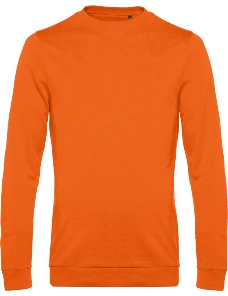 Herren-Hoodie ohne Kapuze #Set in - Pure orange L
