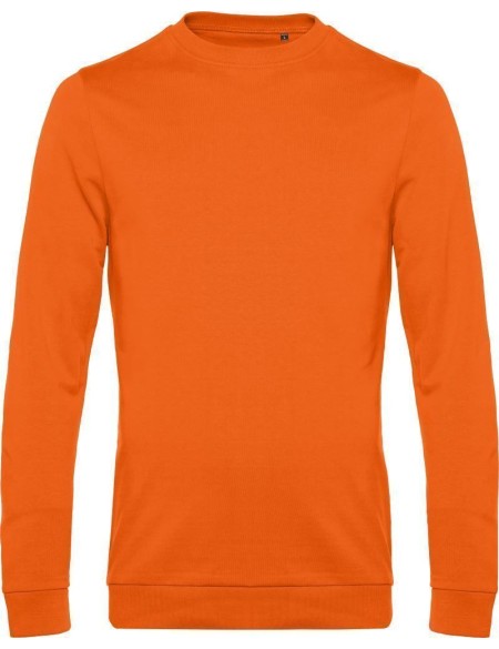 Herren-Sweatshirt ohne Kapuze #Set in - Pure Orange XXL