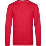 Herren-Sweatshirt ohne Kapuze #Set in - Heather red XL