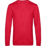 Herren-Sweatshirt ohne Kapuze #Set in - Heather red XXL