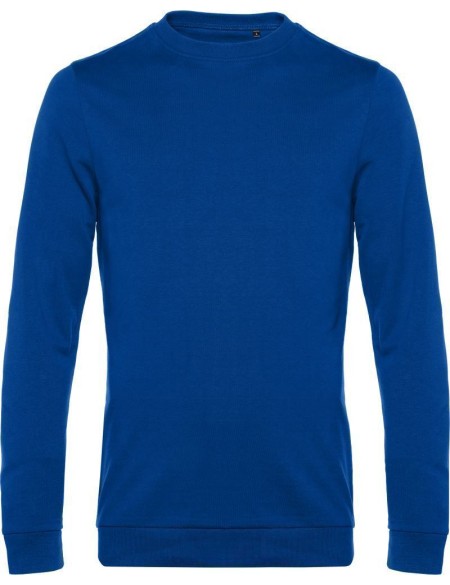 Herren-Sweatshirt ohne Kapuze #Set in - Königsblau 4XL