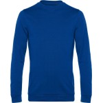 Herren-Sweatshirt ohne Kapuze #Set in - Königsblau 5XL