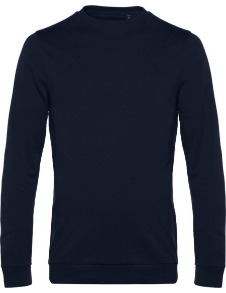 Herren-Sweatshirt ohne Kapuze #Set in - Marineblau 4XL