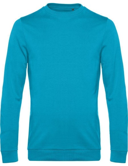 Herren-Sweatshirt ohne Kapuze #Set in - Hawaiiblau 3XL