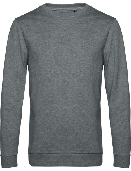 Herren-Sweatshirt ohne Kapuze #Set in - Heather Mid Grey XL