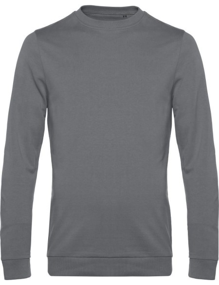 Herren-Sweatshirt ohne Kapuze #Set in - Elefantengrau XXL