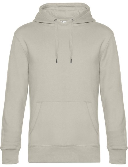 Herren Kapuzenpullover KING Hooded - Grauer Nebel L