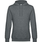 Herren-Kapuzenpullover KING Hooded - Heather mittelgrau XL