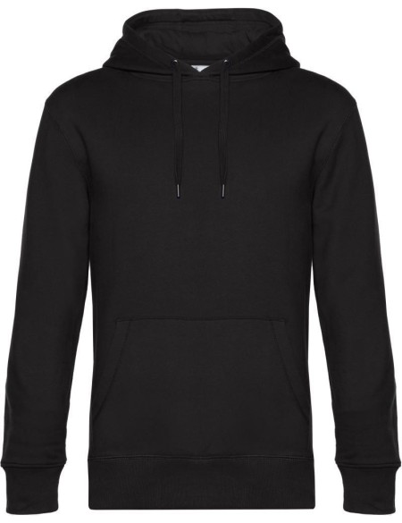 Herren Kapuzenpullover KING Hooded - Schwarz pur 3XL