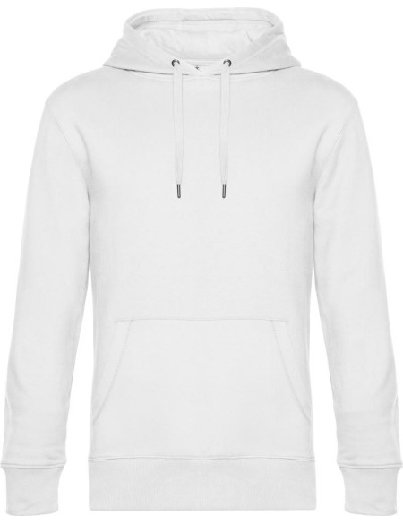 Herren Kapuzenpullover KING Hooded - Weiß 4XL