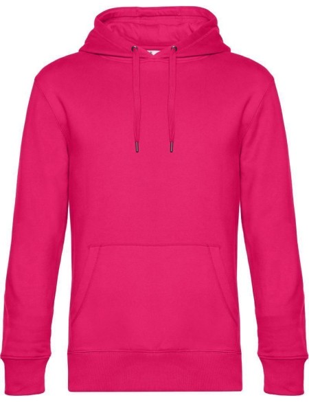 Herren Kapuzenpullover KING Hooded - Magenta Pink XL