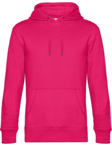 Herren Kapuzenpullover KING Hooded - Magentarosa XXL