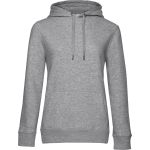 Damen-Kapuzensweatshirt KING Hooded – Grau meliert 3XL