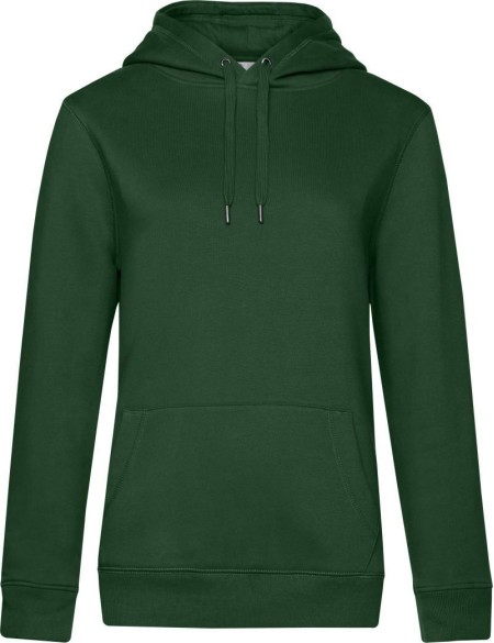 Damen Kapuzenpullover KING Hooded - Flaschengrün XS