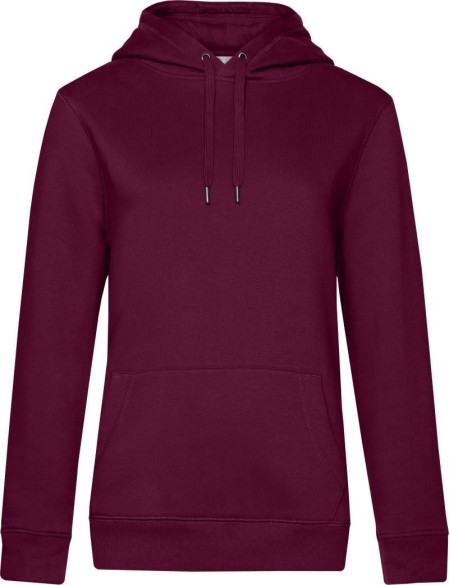 Damen Kapuzenpullover KING Hooded - Dunkle Kirsche XXL