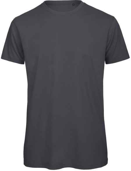 Herren T-Shirt B+C Inspire T aus Bio-Baumwolle - Dunkelgrau S