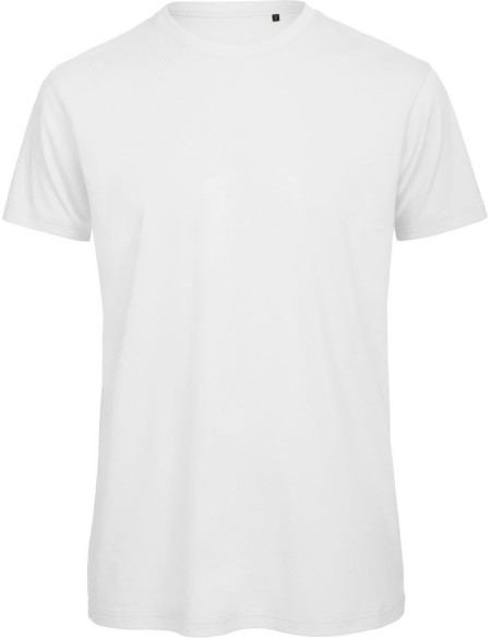 Herren T-Shirt B+C Inspire T aus Bio-Baumwolle – Weiß XXL