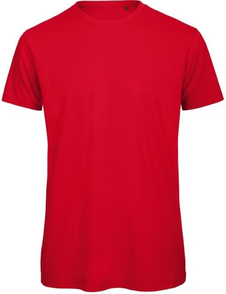 Herren T-Shirt B+C Inspire T aus Bio-Baumwolle - Rot L