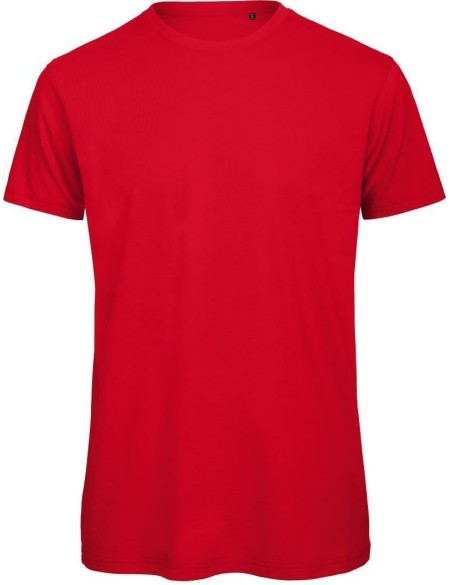 Herren-T-Shirt B+C Inspire T aus Bio-Baumwolle – Rot XL