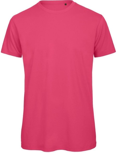 Herren-T-Shirt B+C Inspire T aus Bio-Baumwolle – Fuchsia 3XL