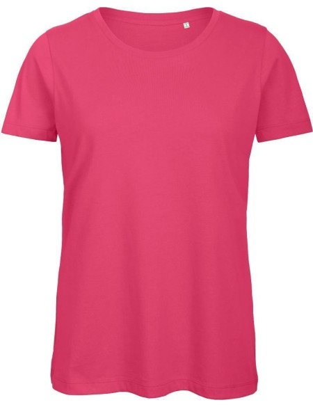 Damen-T-Shirt B+C Inspire T aus Bio-Baumwolle – Fuchsia XL
