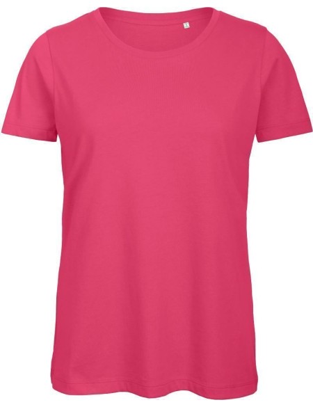 Damen T-Shirt B+C Inspire T aus Bio-Baumwolle – Fuchsia XXL