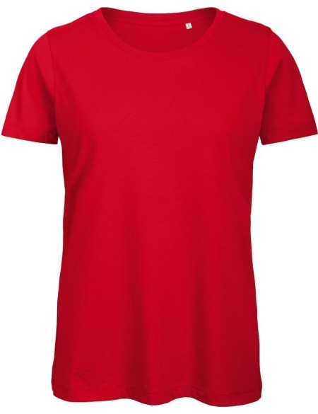 Damen T-Shirt B+C Inspire T aus Bio-Baumwolle - Rot S
