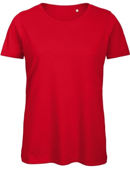 Damen T-Shirt B+C Inspire T aus Bio-Baumwolle - Rot L
